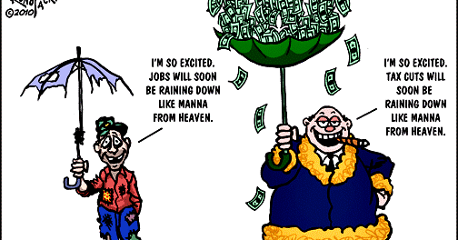 Are Tax Cuts Going to Benefit You - Jobs Cartoon