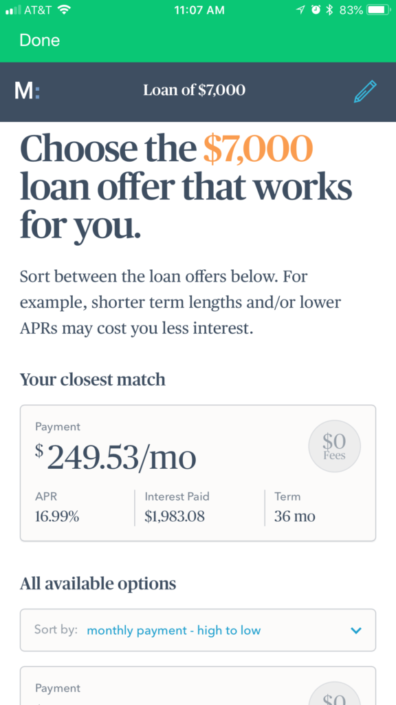 Pay Off Debt, 7K to be Exact - Goldman Sachs Marcus Personal Loan Option